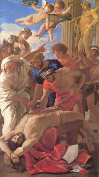  pittore - Le Martyre de St Erasmus classique peintre Nicolas Poussin